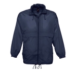 Veste coupe-vent imperméable unisexe économique 210 g/m² SOL'S Surf couleur bleu foncé