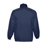 Veste coupe-vent imperméable unisexe économique 210 g/m² SOL'S Surf couleur bleu foncé vue arrière