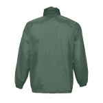 Veste coupe-vent imperméable unisexe économique 210 g/m² SOL'S Surf couleur vert foncé vue arrière
