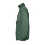Veste coupe-vent imperméable unisexe économique 210 g/m² SOL'S Surf couleur vert foncé vue latérale