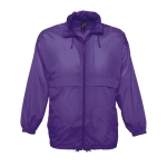 Veste coupe-vent imperméable unisexe économique 210 g/m² SOL'S Surf couleur mauve deuxième vue
