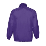 Veste coupe-vent imperméable unisexe économique 210 g/m² SOL'S Surf couleur mauve vue arrière