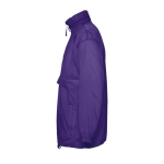 Veste coupe-vent imperméable unisexe économique 210 g/m² SOL'S Surf couleur mauve vue latérale