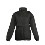 Vestes coupe-vent imperméables pour enfants 210 g/m² SOL'S Surf couleur noir