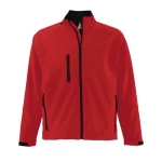 Veste softshell personnalisée en polyester 340 g/m² SOL'S Relax couleur rouge sixième vue
