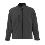 Veste softshell personnalisée en polyester 340 g/m² SOL'S Relax couleur gris foncé