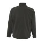Veste softshell personnalisée en polyester 340 g/m² SOL'S Relax couleur gris foncé vue arrière