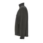 Veste softshell personnalisée en polyester 340 g/m² SOL'S Relax couleur gris foncé vue latérale