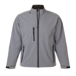 Veste softshell personnalisée en polyester 340 g/m² SOL'S Relax couleur gris chiné