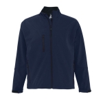 Veste softshell personnalisée en polyester 340 g/m² SOL'S Relax couleur bleu ultramarine troisième vue