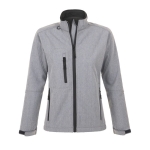 Vestes softshell imperméables pour femmes 340 g/m² SOL'S Roxy couleur gris chiné