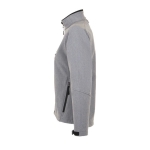 Vestes softshell imperméables pour femmes 340 g/m² SOL'S Roxy couleur gris chiné vue latérale
