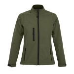 Vestes softshell imperméables pour femmes 340 g/m² SOL'S Roxy couleur vert militaire