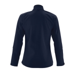 Vestes softshell imperméables pour femmes 340 g/m² SOL'S Roxy couleur bleu ultramarine vue arrière