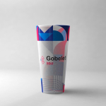 Verre en plastique résistant, 400 ml réutilisable et translucide Social couleur translucide