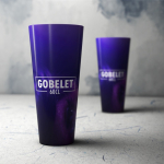 Gobelets réutilisables personnalisés en plastique de 500 ml Fair couleur translucide