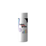 Verre personnalisé pas cher en forme de tube robuste de 230 ml Tube couleur blanc