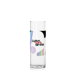 Verres personnalisé plastique en forme de tube résistant 230 ml Large couleur transparent