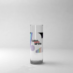 Verres personnalisé plastique en forme de tube résistant 230 ml Large couleur transparent