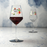 Verres à vin personnalisés en cristal et 370 ml Crianza couleur transparent