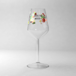 Verres à vin personnalisés en cristal et 370 ml Crianza couleur transparent