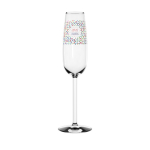 Flûte à champagne personnalisée en verre de 220 ml Prestige couleur transparent