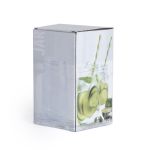 Carafe en verre de 450 ml sans anse présentée dans un coffret Cocktail couleur transparent troisième vue