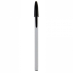Stylos personnalisés avec bouchon et Encre bleue BIC® Style Opaco couleur noir