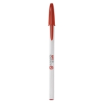 Stylos personnalisés avec bouchon et Encre bleue BIC® Style Opaco couleur rouge