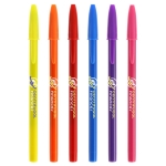 Stylos personnalisés avec bouchon et Encre bleue BIC® Style Opaco couleur vert