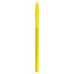 Stylo BIC personnalisable avec l'encre bleue BIC® Style Colors couleur jaune