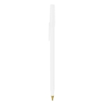 Stylos BIC personnalisés en encre bleue BIC® Round Stic® Colors couleur blanc