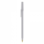 Stylos BIC personnalisés en encre bleue BIC® Round Stic® Colors couleur gris