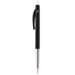Stylo personnalisé avec bouton poussoir à encre noire BIC® M10® Clip couleur noir