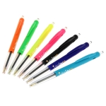 Stylo personnalisé avec bouton poussoir à encre noire BIC® M10® Clip couleur blanc