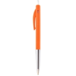 Stylo personnalisé avec bouton poussoir à encre noire BIC® M10® Clip couleur orange