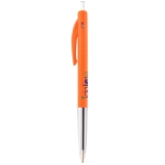 Stylo personnalisé avec bouton poussoir à encre noire BIC® M10® Clip couleur orange