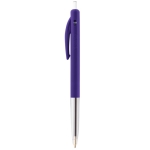 Stylo personnalisé avec bouton poussoir à encre noire BIC® M10® Clip couleur bleu marine
