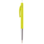 Stylo personnalisé avec bouton poussoir à encre noire BIC® M10® Clip couleur jaune clair