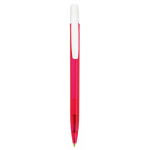 Stylo BIC® Media Clic Clear | Encre bleue couleur rose