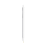 Stylo personnalisé pas cher et durables en encre bleue BIC® Clic Stic couleur blanc vue frontale