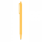 Stylo personnalisé pas cher et durables en encre bleue BIC® Clic Stic couleur jaune