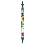 Stylo personnalisé pas cher et durables en encre bleue BIC® Clic Stic couleur vert