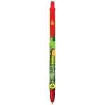Stylos durables avec encre bleue BIC® Clic Stic Ecolutions® couleur rouge
