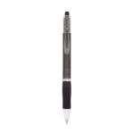 Stylo couleur translucide avec grip caoutchouc encre bleue BIC® Click couleur noir