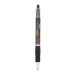 Stylo couleur translucide avec grip caoutchouc encre bleue BIC® Click couleur noir