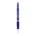 Stylo couleur translucide avec grip caoutchouc encre bleue BIC® Click couleur bleu