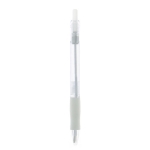 Stylo couleur translucide avec grip caoutchouc encre bleue BIC® Click couleur blanc