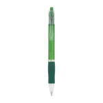 Stylo couleur translucide avec grip caoutchouc encre bleue BIC® Click couleur vert