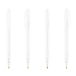 Stylos BIC personnalisés larges avec encre bleue BIC® Wide Body™ couleur blanc
